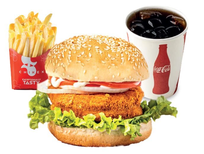 Classic grilled chicken burger