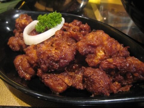 Gobi Manchurian, crispy cauliflower in Indo-Chinese sauce