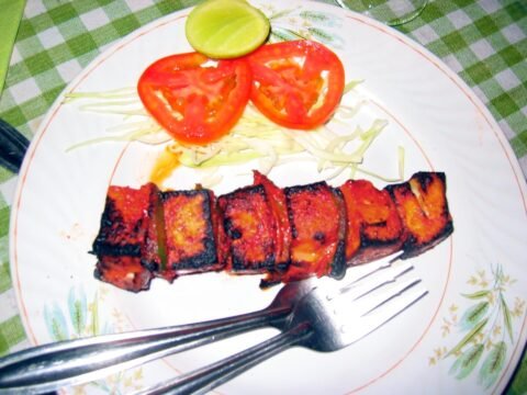 Paneer Tikka Pizza, a tandoori-Italian fusion pizza