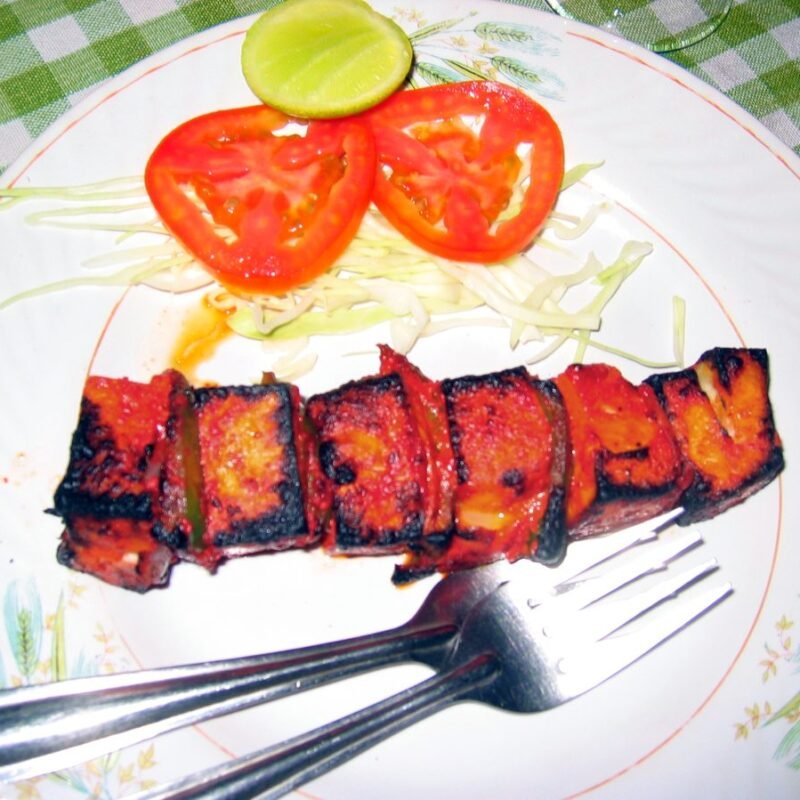 Paneer Tikka Pizza, a tandoori-Italian fusion pizza