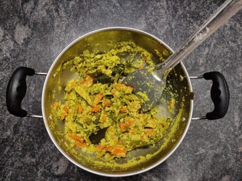 Mixed vegetables in a coconut curry