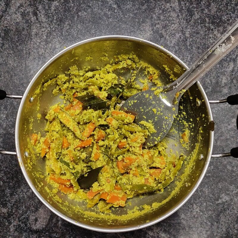 Mixed vegetables in a coconut curry